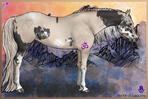 Horse Color:Liver Chestnut Sabino Frame Rabicano  and White Spotted Chocolate Palomino Pearl Tobiano Frame 