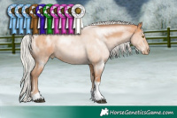 Horse Color:Silver Brown Pearl Sabino Tobiano