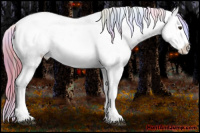 Horse Color:Nacre Watercolor Chestnut Ice Appaloosa