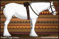 Horse Color:White Spotted Brown Splash Blanket Rabicano 