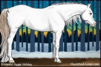 Horse Color:Blue Roan Pearl Snowcap 
