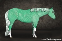 Horse Color:Watercolor Silver Black Chinchilla Tobiano