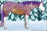 Horse Color:Watercolor Bay Ice Splash