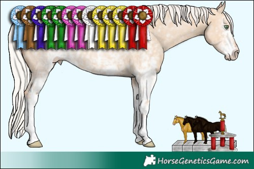 Horse Color:White Spotted Silver Classic Champagne Dun 