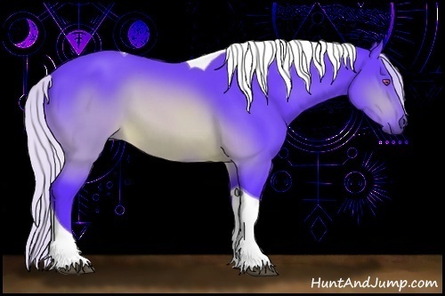 Horse Color:Watercolor Silver Brown Chinchilla Tobiano 