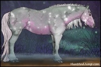 Horse Color:Watercolor White Spotted Silver Smoky Black Ice Rabicano 