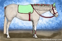 Horse Color:Smoky Creme Sabino  Brindle