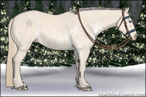 Horse Color:Perlino Sabino Brindle