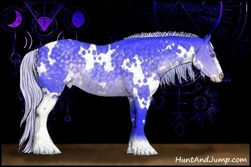 Horse Color:Watercolor White Spotted Silver Black Chinchilla Sabino Rabicano 