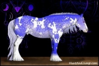 Horse Color:Watercolor White Spotted Silver Black Chinchilla Sabino Rabicano