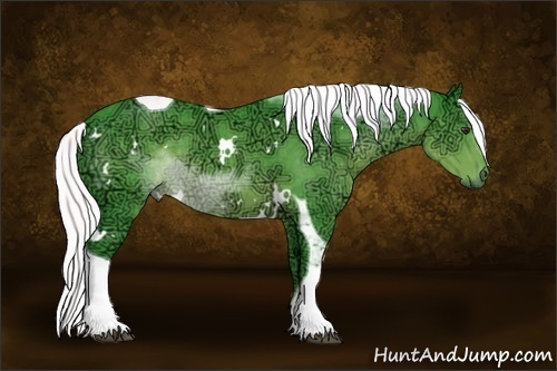 Horse Color:Watercolor White Spotted Liver Chestnut Ice Tobiano 