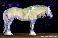 Horse Color:Watercolor White Spotted Silver Blue Onyx Ice