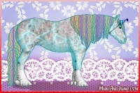 Horse Color:Painted Thunderstruck White Spotted Chocolate Silver Black Ice Sabino Rabicano and Painted Thunderstruck White Spotted Chocolate Silver Black Ice Sabino Rabicano