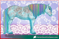 Horse Color:Painted Thunderstruck White Spotted Chocolate Silver Black Ice Sabino Rabicano and Painted Thunderstruck White Spotted Chocolate Silver Black Ice Sabino Rabicano