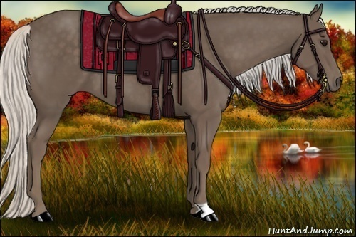 Horse Color:Silver Black 