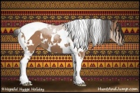 Horse Color:White Spotted Buckskin Tobiano 