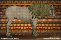 Horse Color:Plaid Liver Red Roan