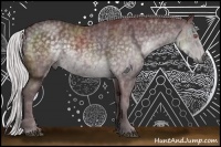 Horse Color:Chocolate Silver Black Chinchilla  Brindle