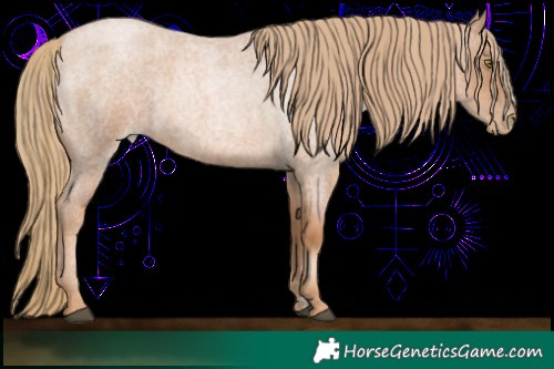 Horse Color:Red Roan Pearl 
