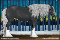 Horse Color:Silver Black Chinchilla 