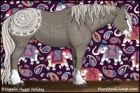 Horse Color:Silver Smoky Blue Roan Splash 