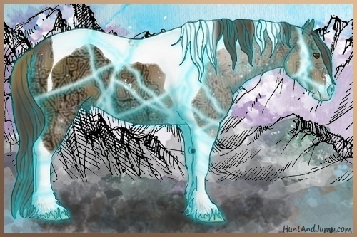 Horse Color:Thunderstruck Liver Chestnut Ice Sabino Tobiano 