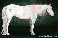 Horse Color:Nacre Silver Amber Cream Champagne Ice Pearl Onyx 