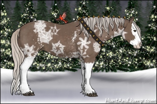 Horse Color:White Spotted Silver Black Ice Splash 