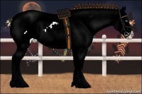Horse Color:Silver Buckskin Roan Pearl Splash Varnish