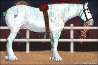 Horse Color:Watercolor White Spotted Bay Ice 