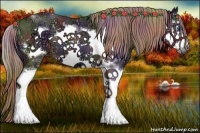 Horse Color:Nacre Liver Chestnut Ice Sabino Splash Frame