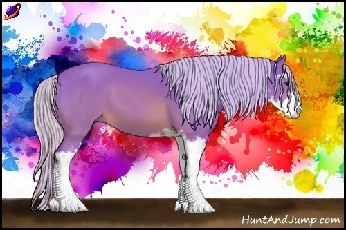 Horse Color:Watercolor Silver Buckskin Sabino 