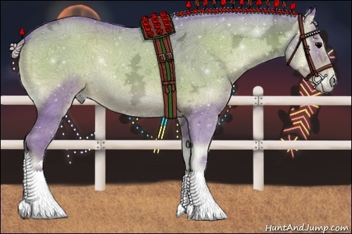 Horse Color:Watercolor Silver Blue Onyx Ice Sabino