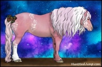 Horse Color:Watercolor White Spotted Silver Classic Champagne 