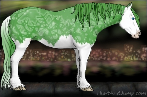 Horse Color:Watercolor Smoky Black Ice Splash 