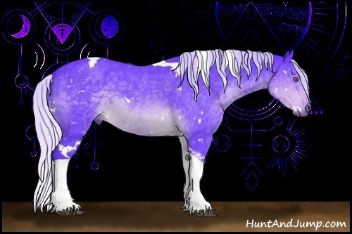 Horse Color:Watercolor White Spotted Silver Brown Chinchilla Tobiano Rabicano 