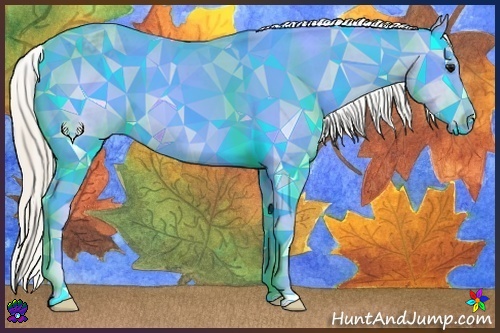 Horse Color:Watercolor Silver Blue Ice Roan Frame Appaloosa 