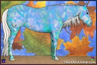Horse Color:Watercolor Silver Blue Ice Roan Frame Appaloosa 