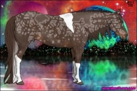 Horse Color:Liver Chestnut Ice Tobiano