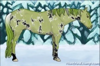 Horse Color:Watercolor White Spotted Liver Red Dun 