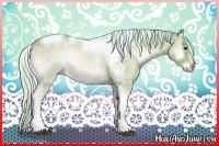 Horse Color:Watercolor Silver Bay Onyx Sabino Tobiano Frame Rabicano