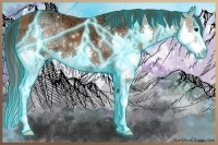 Horse Color:Thunderstruck White Spotted Bay Ice Sabino Splash 