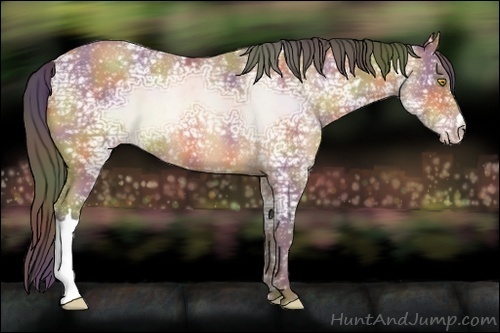 Horse Color:Nacre Amber Champagne Ice