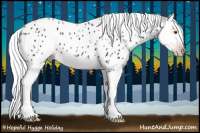 Horse Color:Gray Classic Champagne Ice Dun Splash Near Leopard