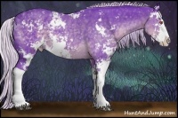 Horse Color:Watercolor Silver Black Chinchilla Sabino 