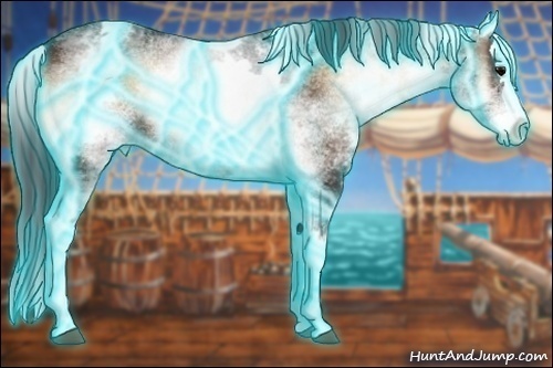 Horse Color:Thunderstruck White Spotted Bay Onyx Sabino Splash