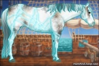 Horse Color:Thunderstruck White Spotted Bay Onyx Sabino Splash 
