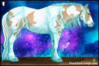 Horse Color:Thunderstruck Gold Champagne Splash Tobiano Frame Rabicano 