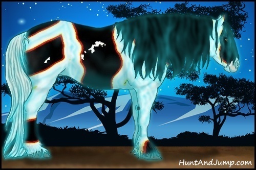 Horse Color:Thunderstruck White Spotted Palomino Dun Appaloosa Rabicano
