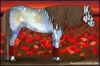 Horse Color:White Spotted Liver Red Onyx Splash 
